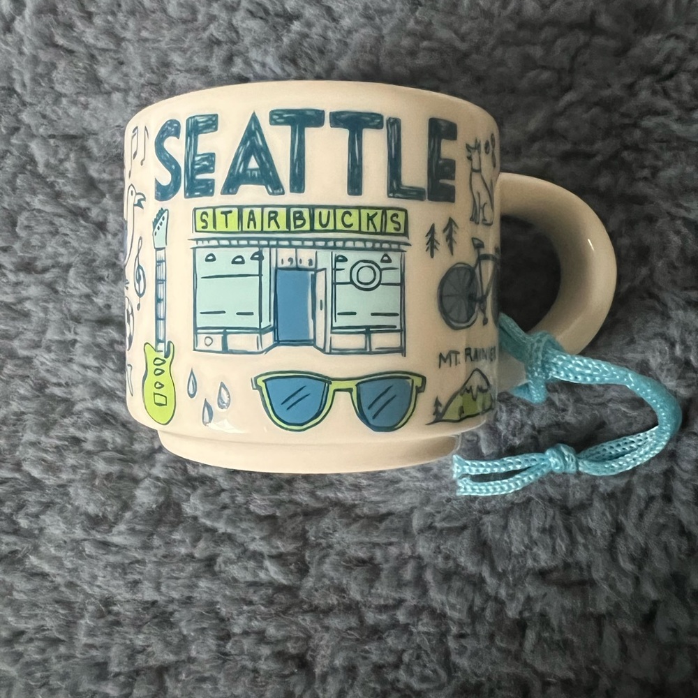 ⭐️NEW Starbucks “Been There” Seattle Mug Ornament⭐️